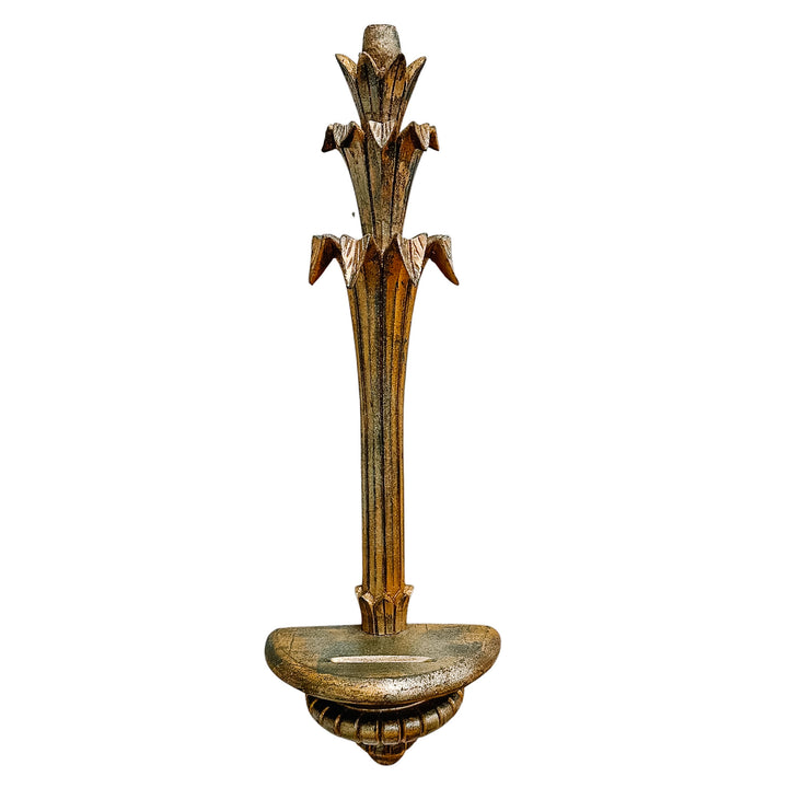 Pair of Florentine Style Giltwood Resin Wall Plate Holders