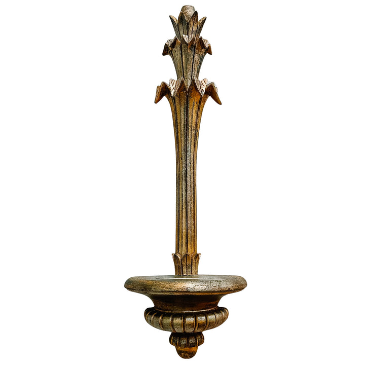 Pair of Florentine Style Giltwood Resin Wall Plate Holders