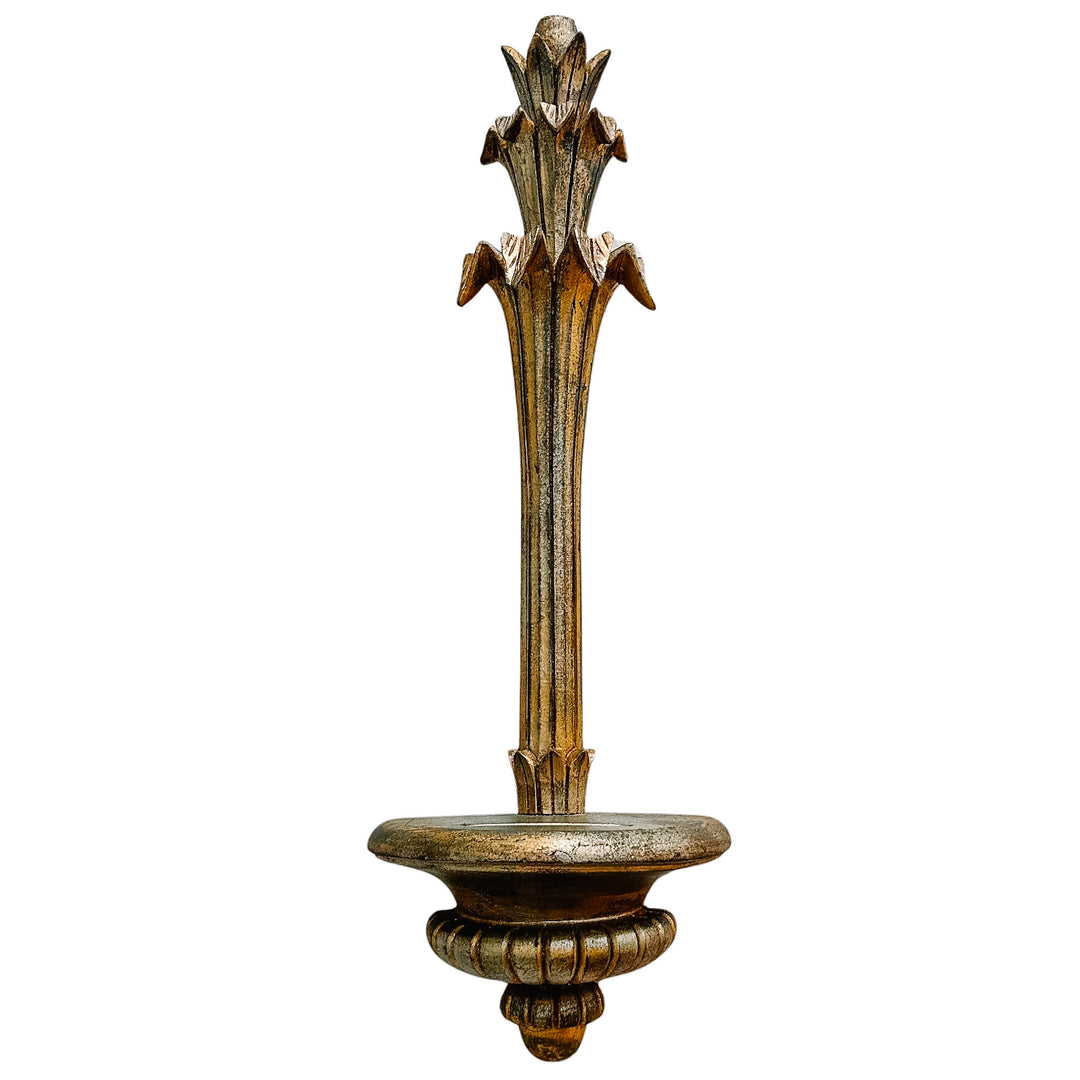 Pair of Florentine Style Giltwood Resin Wall Plate Holders