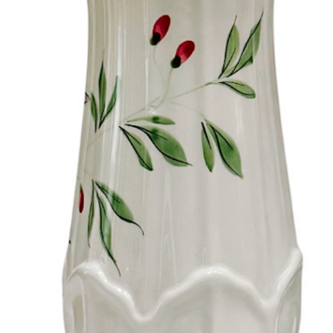 Pair of Italian Hand-Painted Vases by Zanolli