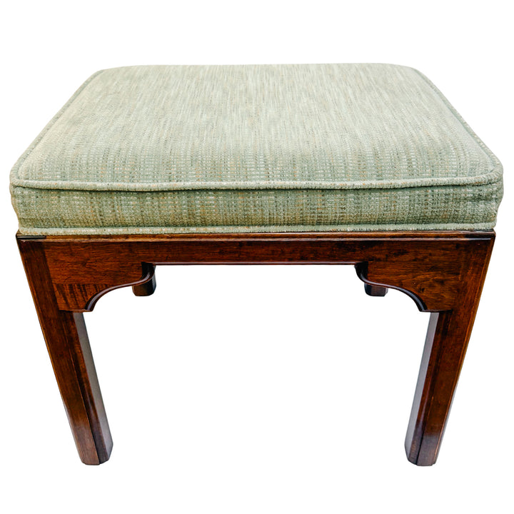 Pair of Vintage Ethan Allen Chinese Chippendale Ming Style Ottomans