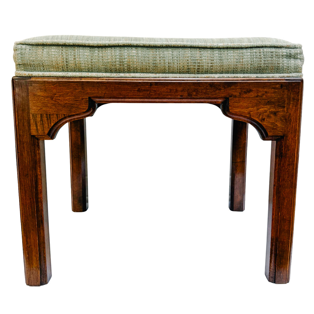 Pair of Vintage Ethan Allen Chinese Chippendale Ming Style Ottomans