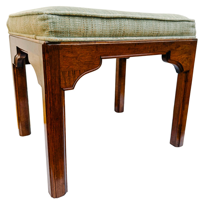 Pair of Vintage Ethan Allen Chinese Chippendale Ming Style Ottomans