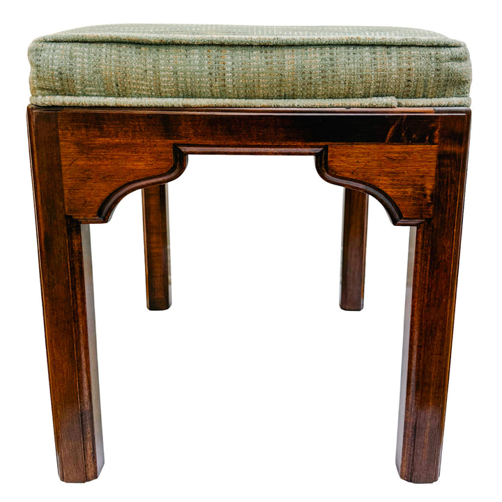 Pair of Vintage Ethan Allen Chinese Chippendale Ming Style Ottomans