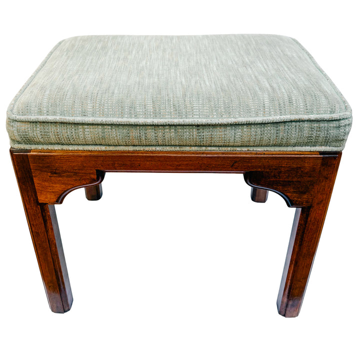 Pair of Vintage Ethan Allen Chinese Chippendale Ming Style Ottomans