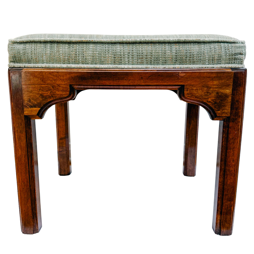 Pair of Vintage Ethan Allen Chinese Chippendale Ming Style Ottomans