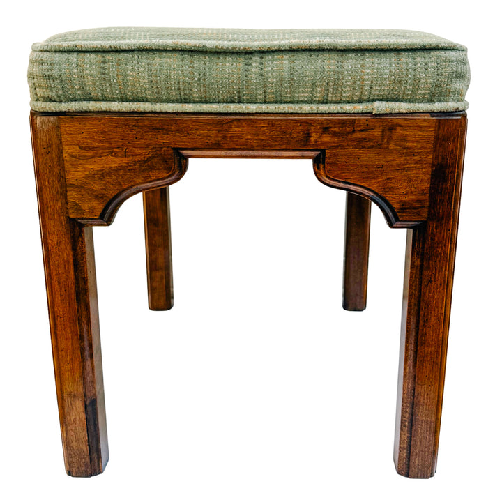 Pair of Vintage Ethan Allen Chinese Chippendale Ming Style Ottomans