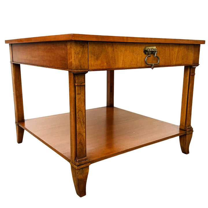 Pair of vintage Baker Furniture French Regency Cherry Side Tables or Nightstands