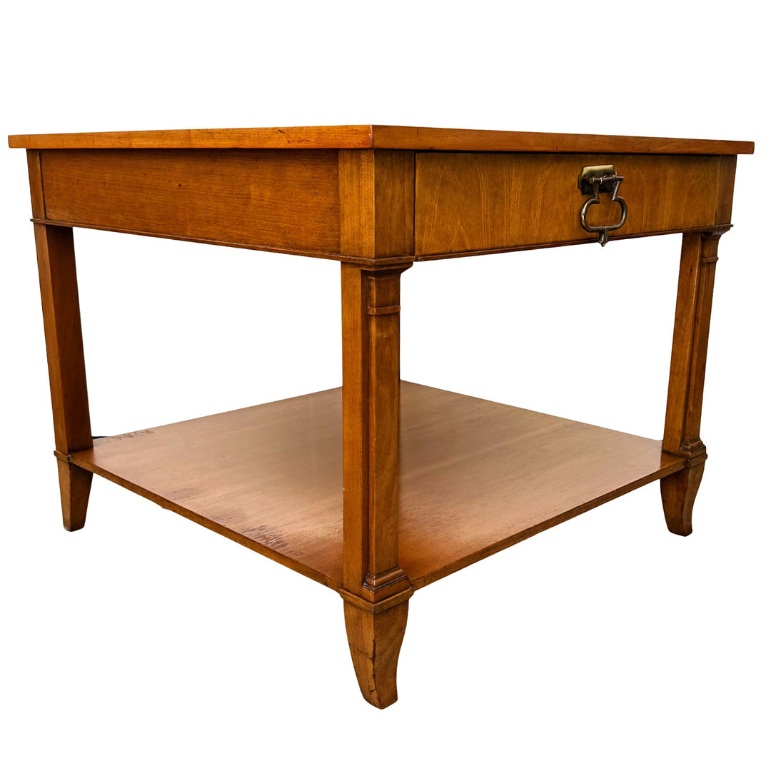 Pair of vintage Baker Furniture French Regency Cherry Side Tables or Nightstands