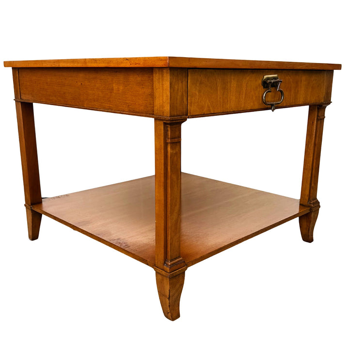 Pair of vintage Baker Furniture French Regency Cherry Side Tables or Nightstands