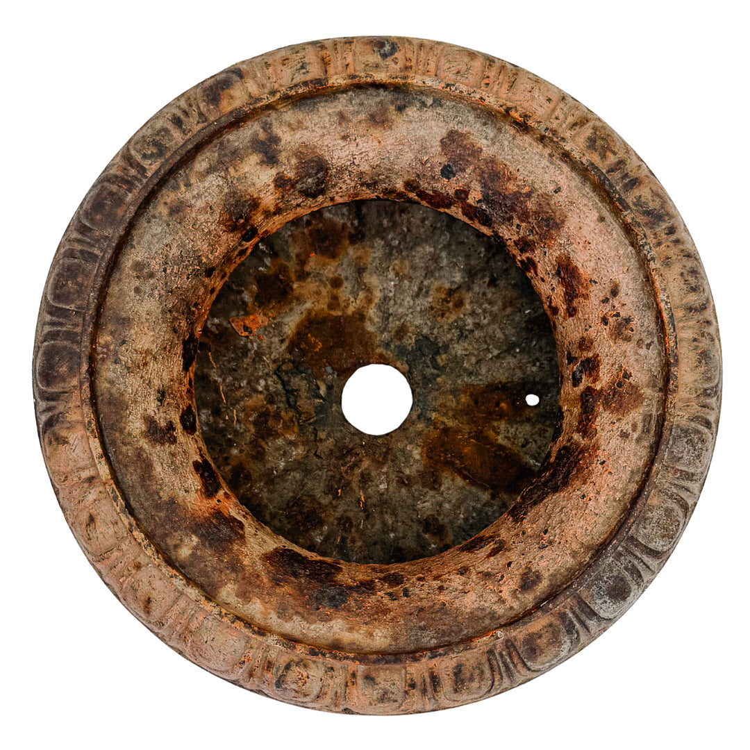 Pair of Petite Antique French Style Cast Iron Campana Urn Planters