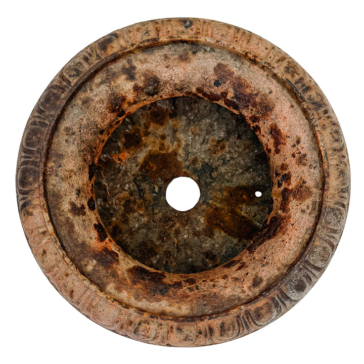 Pair of Petite Antique French Style Cast Iron Campana Urn Planters