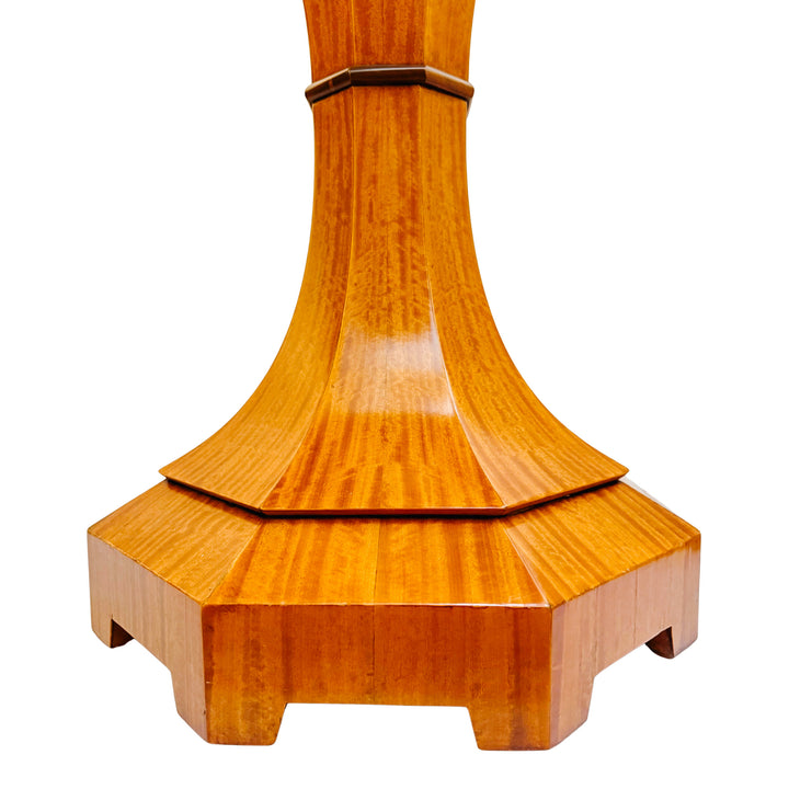 Pair of Biedermeier Style Lemonwood William Switzer Tulip Side Tables 