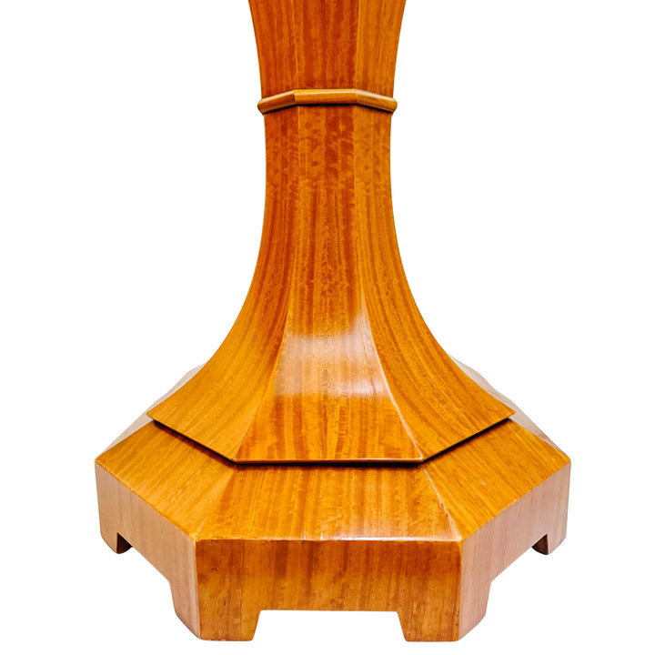 Pair of Biedermeier Style Lemonwood William Switzer Tulip Side Tables 