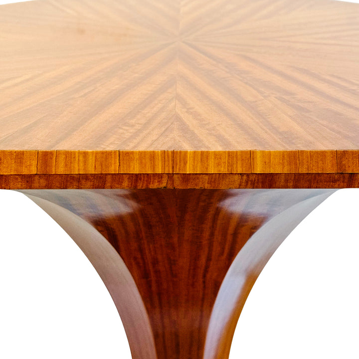 Pair of Biedermeier Style Lemonwood William Switzer Tulip Side Tables 