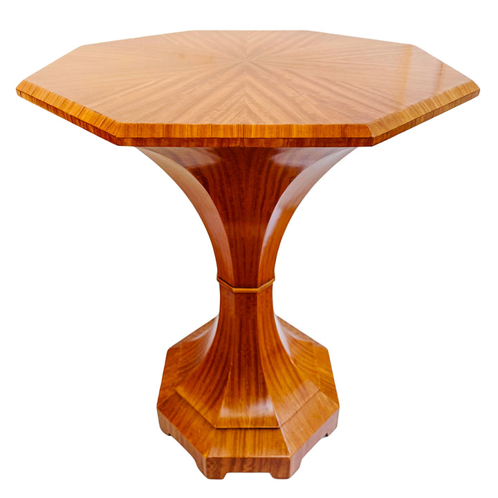 Pair of Biedermeier Style Lemonwood William Switzer Tulip Side Tables 