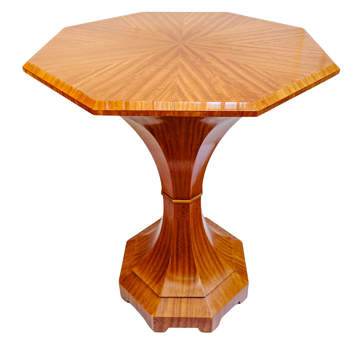 Pair of Biedermeier Style Lemonwood William Switzer Tulip Side Tables 