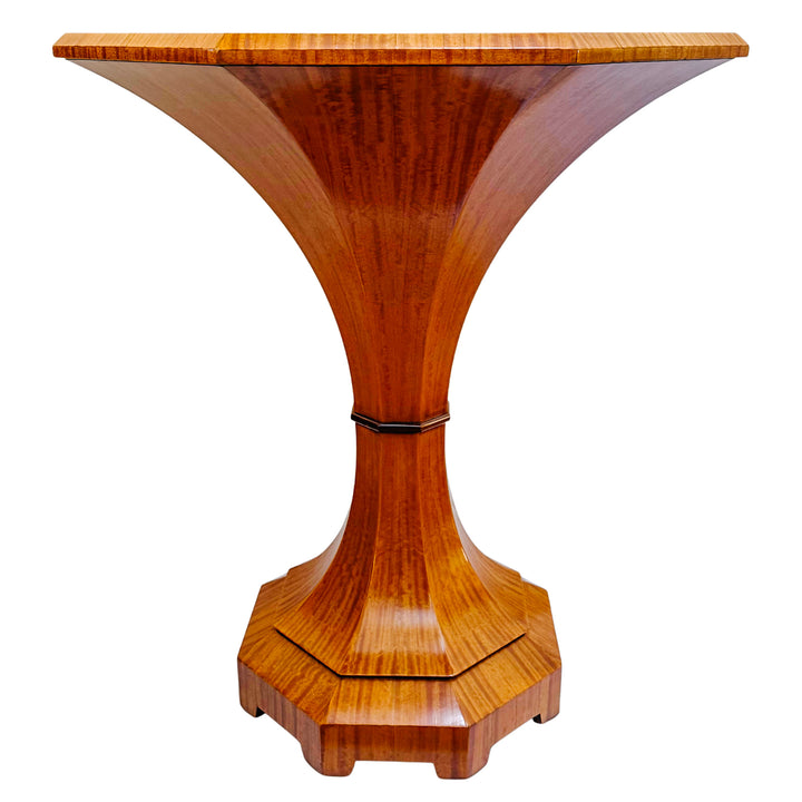Pair of Biedermeier Style Lemonwood William Switzer Tulip Side Tables 