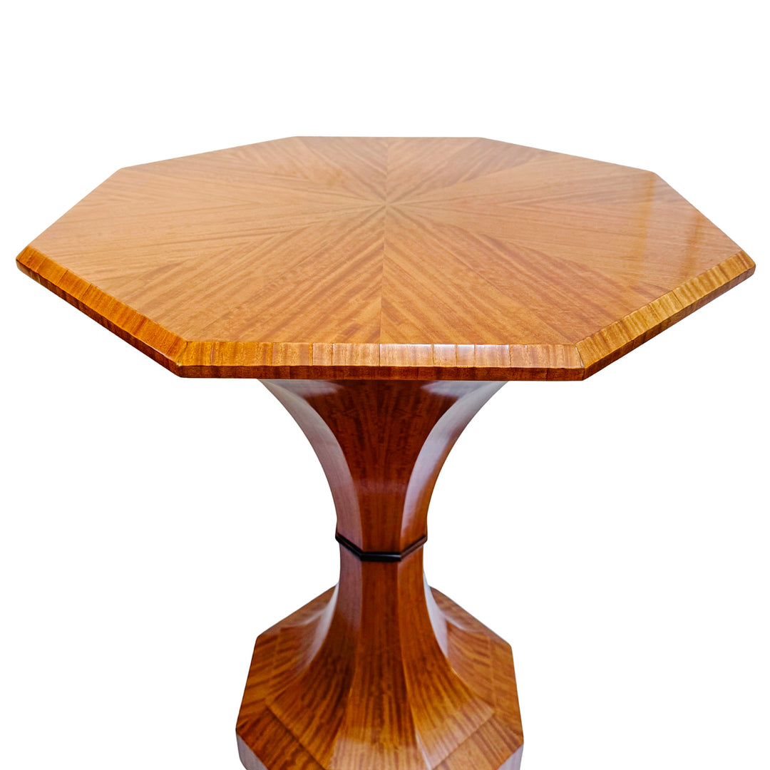 Pair of Biedermeier Style Lemonwood William Switzer Tulip Side Tables 