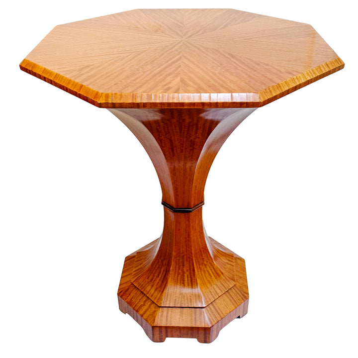 Pair of Biedermeier Style Lemonwood William Switzer Tulip Side Tables 