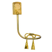 Pair of Brass Bow & Tassel Curtain TieBacks