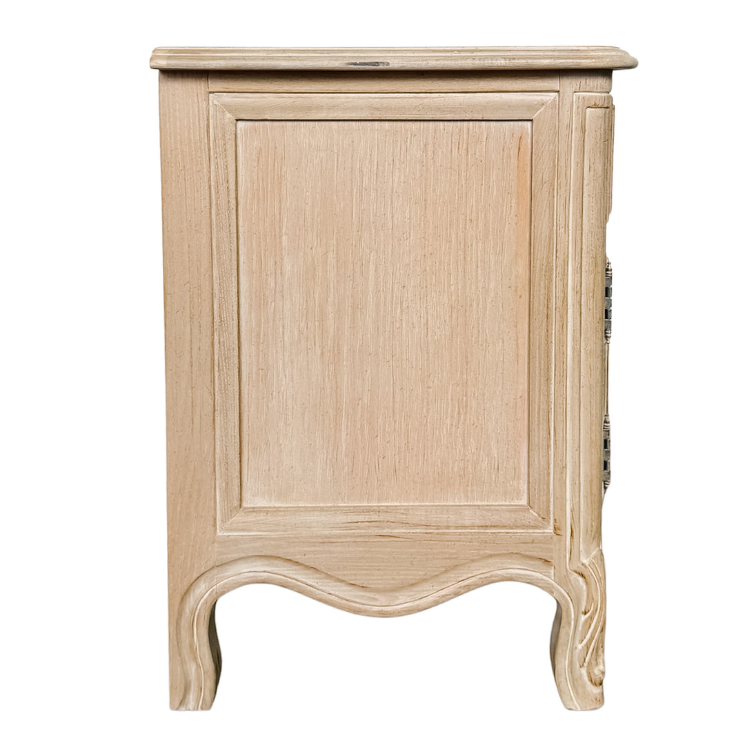 Pair of Drexel French Provincial Cabernet Blanc Nightstands or End Tables