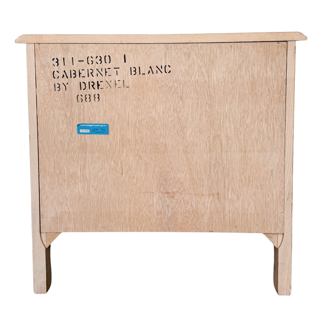 Pair of Drexel French Provincial Cabernet Blanc Nightstands or End Tables