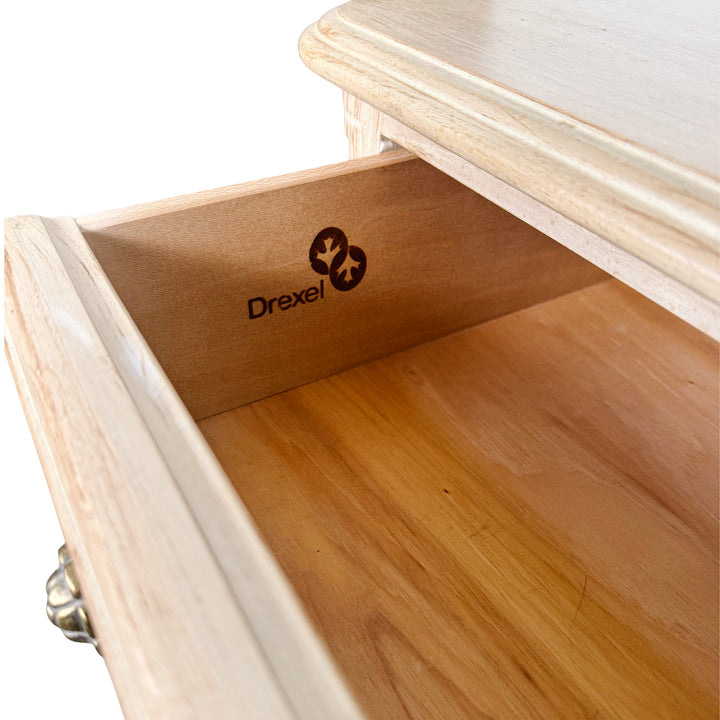 Pair of Drexel French Provincial Cabernet Blanc Nightstands or End Tables