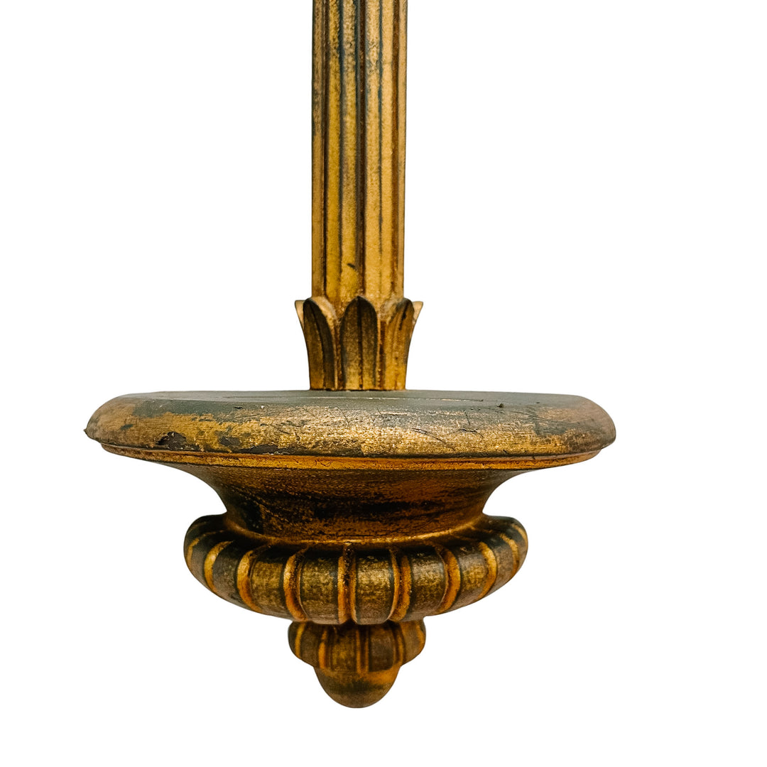 Pair of Florentine Style Giltwood Resin Wall Plate Holders