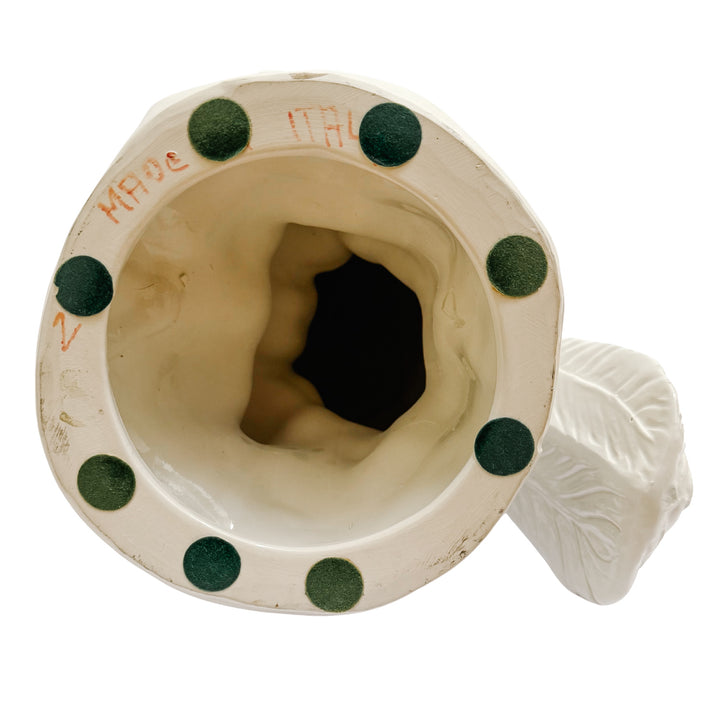 Large Scale Mid-Century Italian Glazed Blanc De Chine Cockatoos