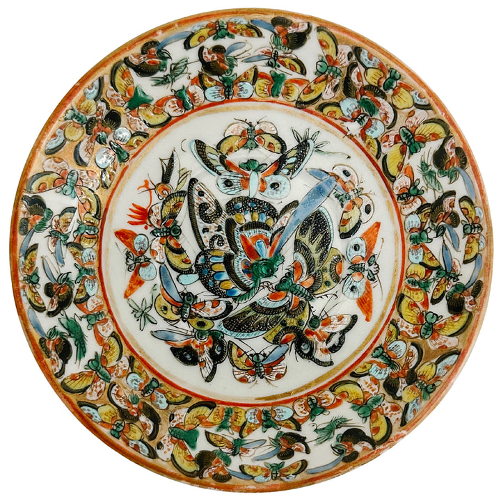 Pair of Petite Antique Thousand Butterflies Plates