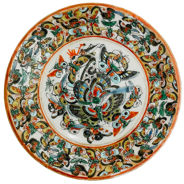 Pair of Petite Antique Thousand Butterflies Plates