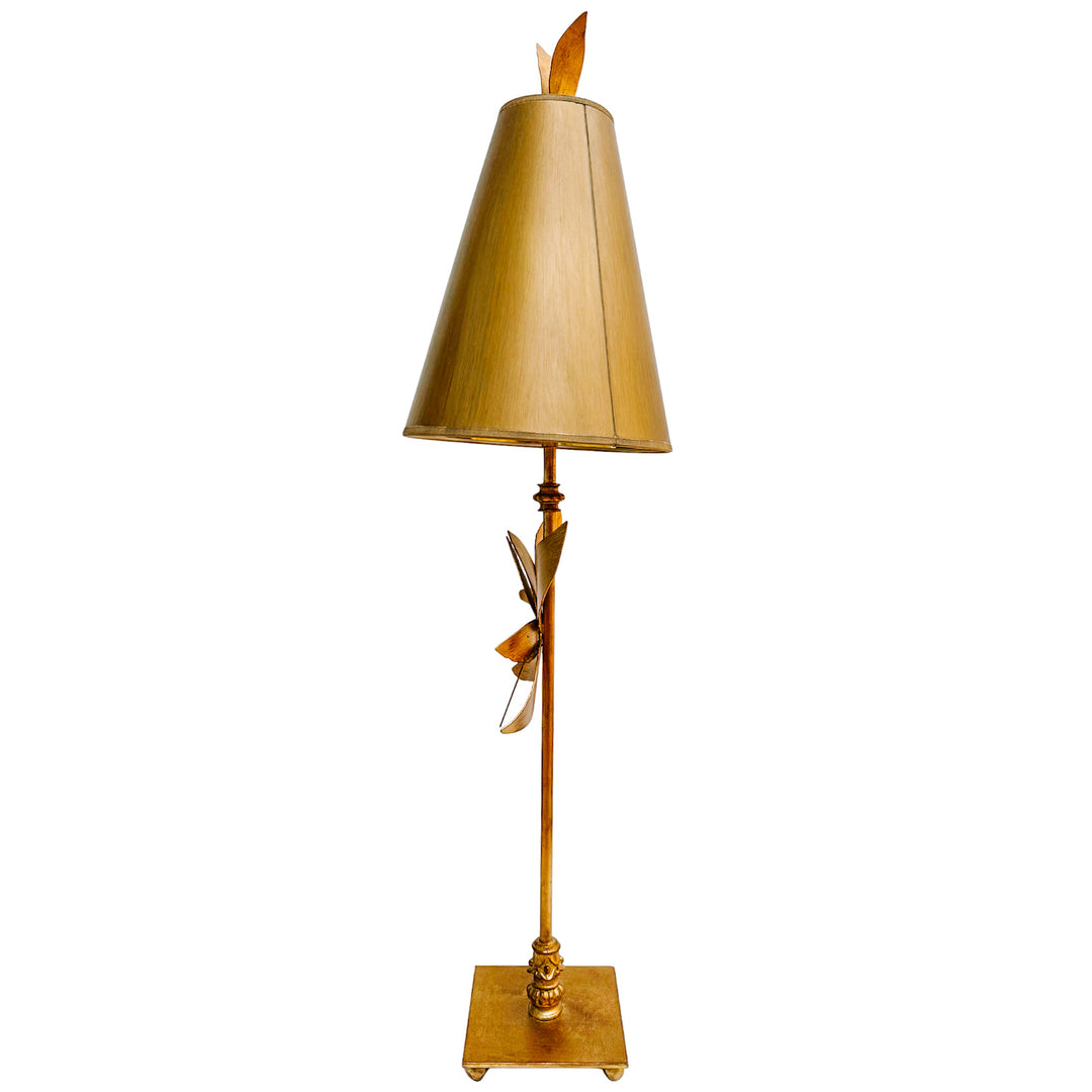 Pair of Tall Lucas McKearn Azalea Gold Table Lamps