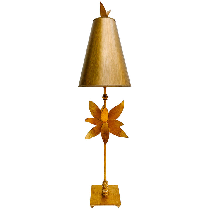 Pair of Tall Lucas McKearn Azalea Gold Table Lamps