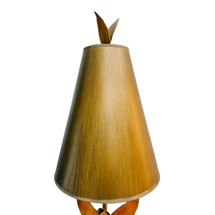 Pair of Tall Lucas McKearn Azalea Gold Table Lamps