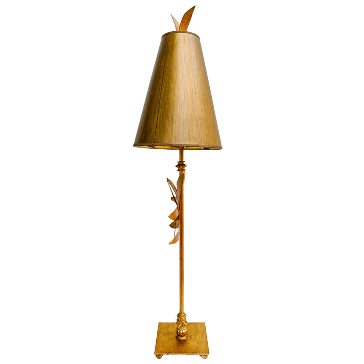 Pair of Tall Lucas McKearn Azalea Gold Table Lamps