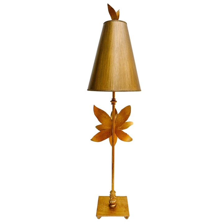 Pair of Tall Lucas McKearn Azalea Gold Table Lamps