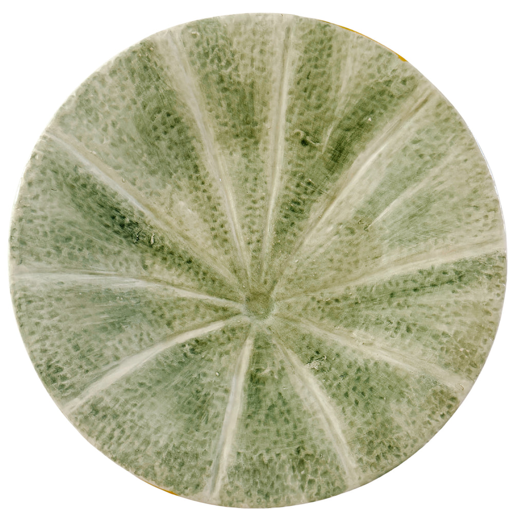 Pair of Vintage Bordallo Pinheiro Cantaloupe Melon Plates