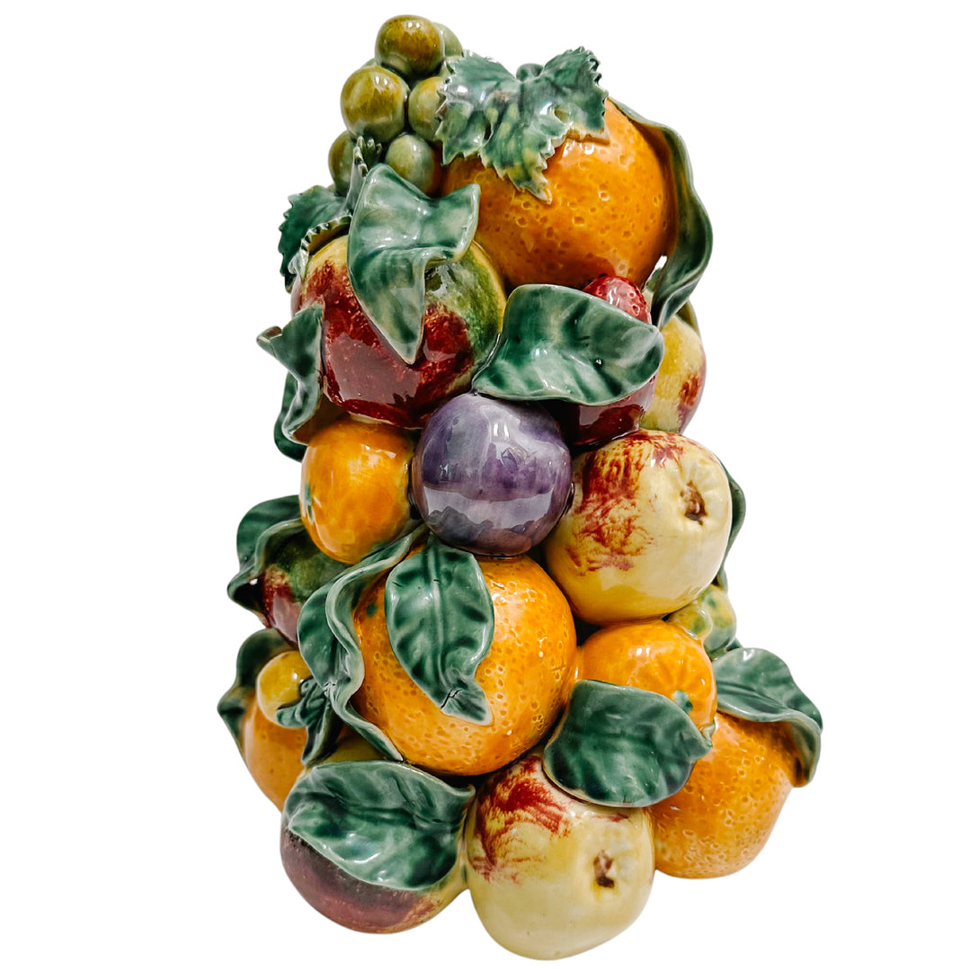 Pair of Vintage European Mixed Fruit Topiaries