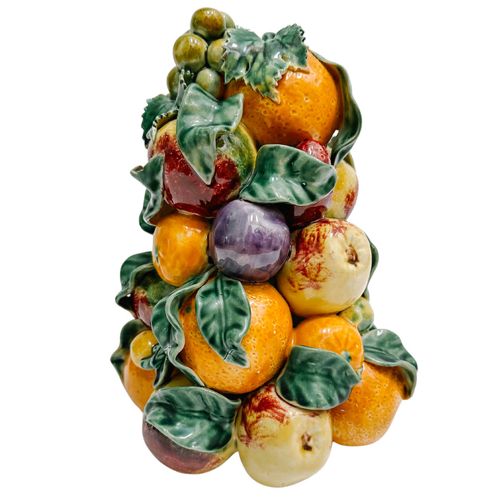 Pair of Vintage European Mixed Fruit Topiaries