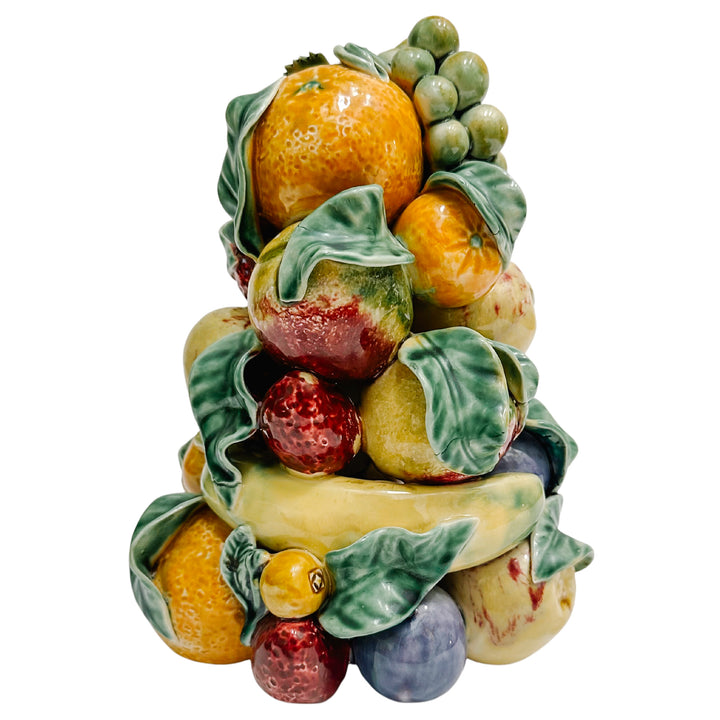 Pair of Vintage European Mixed Fruit Topiaries