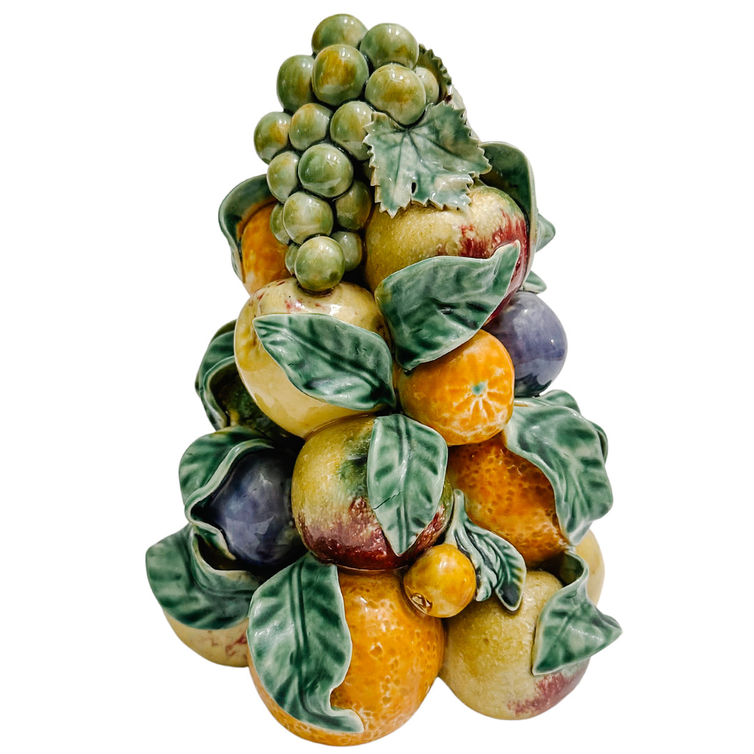 Pair of Vintage European Mixed Fruit Topiaries