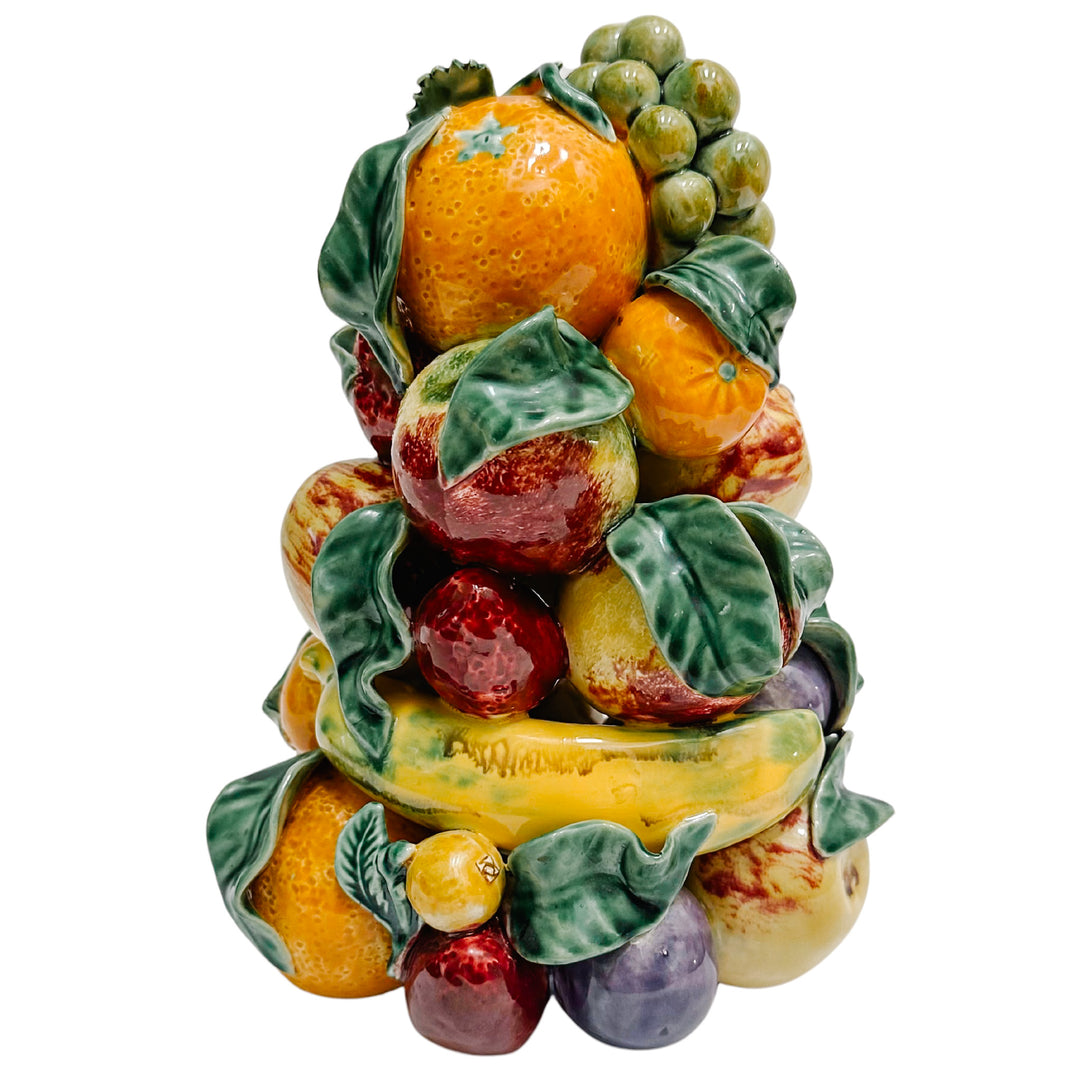 Pair of Vintage European Mixed Fruit Topiaries