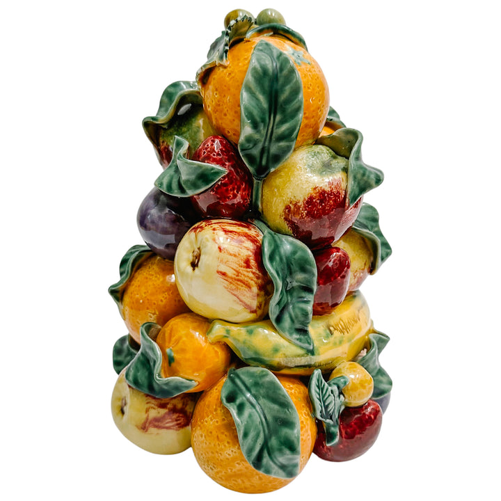 Pair of Vintage European Mixed Fruit Topiaries
