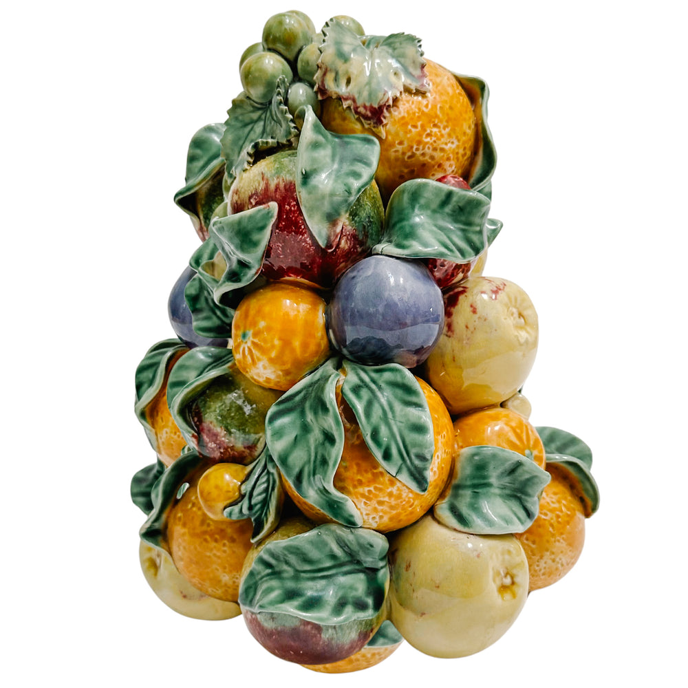 Pair of Vintage European Mixed Fruit Topiaries