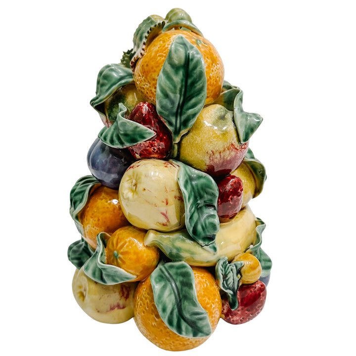 Pair of Vintage European Mixed Fruit Topiaries