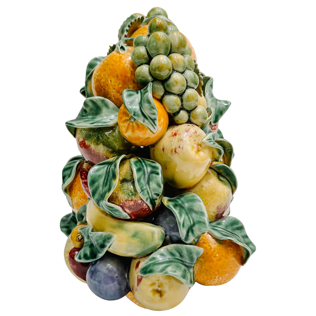 Pair of Vintage European Mixed Fruit Topiaries