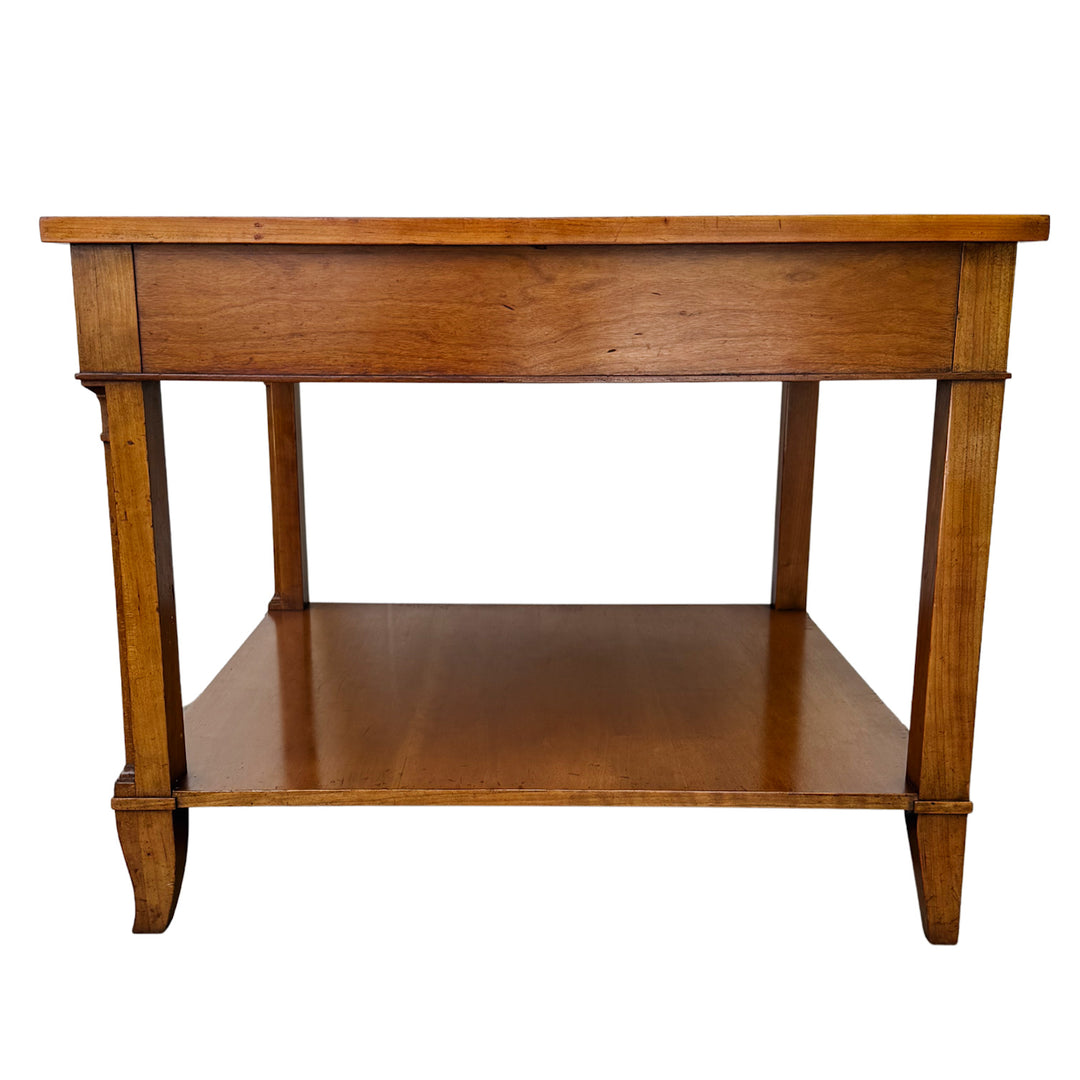 Pair of vintage Baker Furniture French Regency Cherry Side Tables or Nightstands