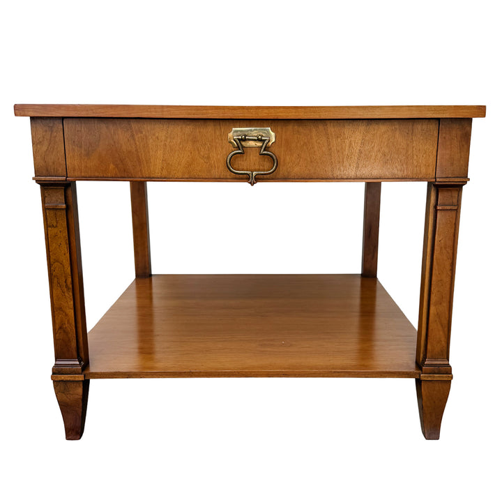 Pair of vintage Baker Furniture French Regency Cherry Side Tables or Nightstands