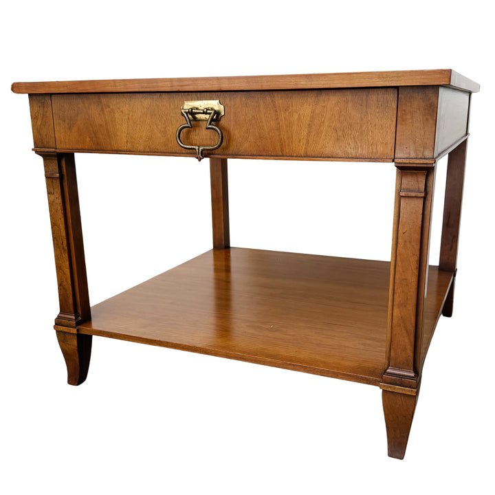 Pair of vintage Baker Furniture French Regency Cherry Side Tables or Nightstands